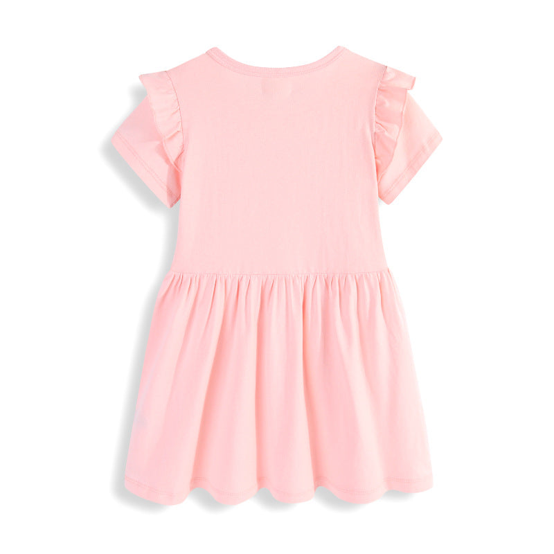 Mädchen Sommerkleid mit zauberhaftem Einhorn-Motiv Drune
