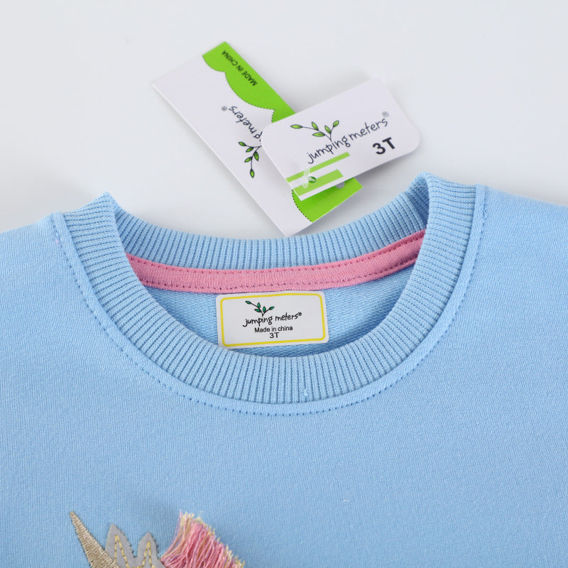 Mädchen Sweatshirt mit bezauberndem Einhorn-Design Drune