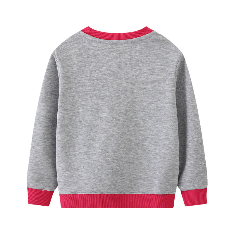 Mädchen Sweatshirt mit buntem Einhorn-Motiv Drune