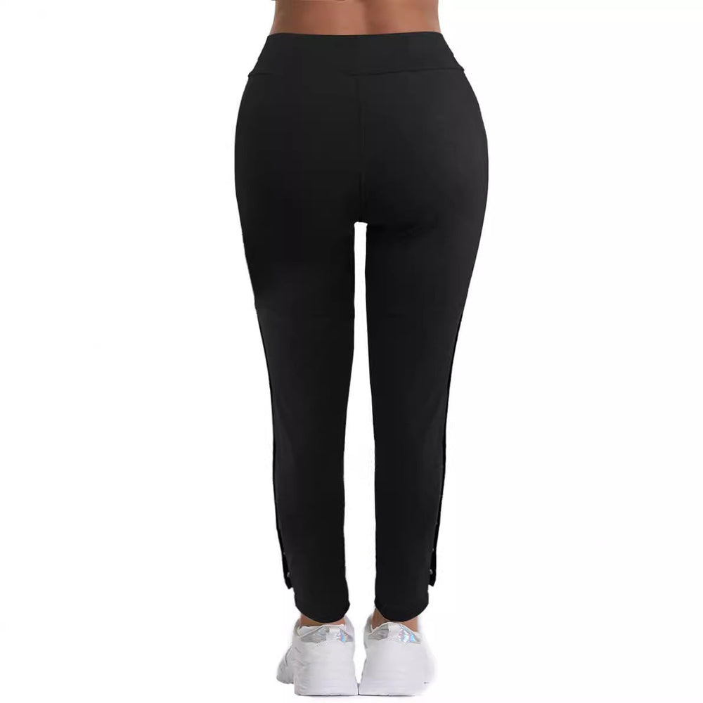Damen Sportliche Premium-Hose mit praktischen Seitentaschen und Druckknopfdetails Drune