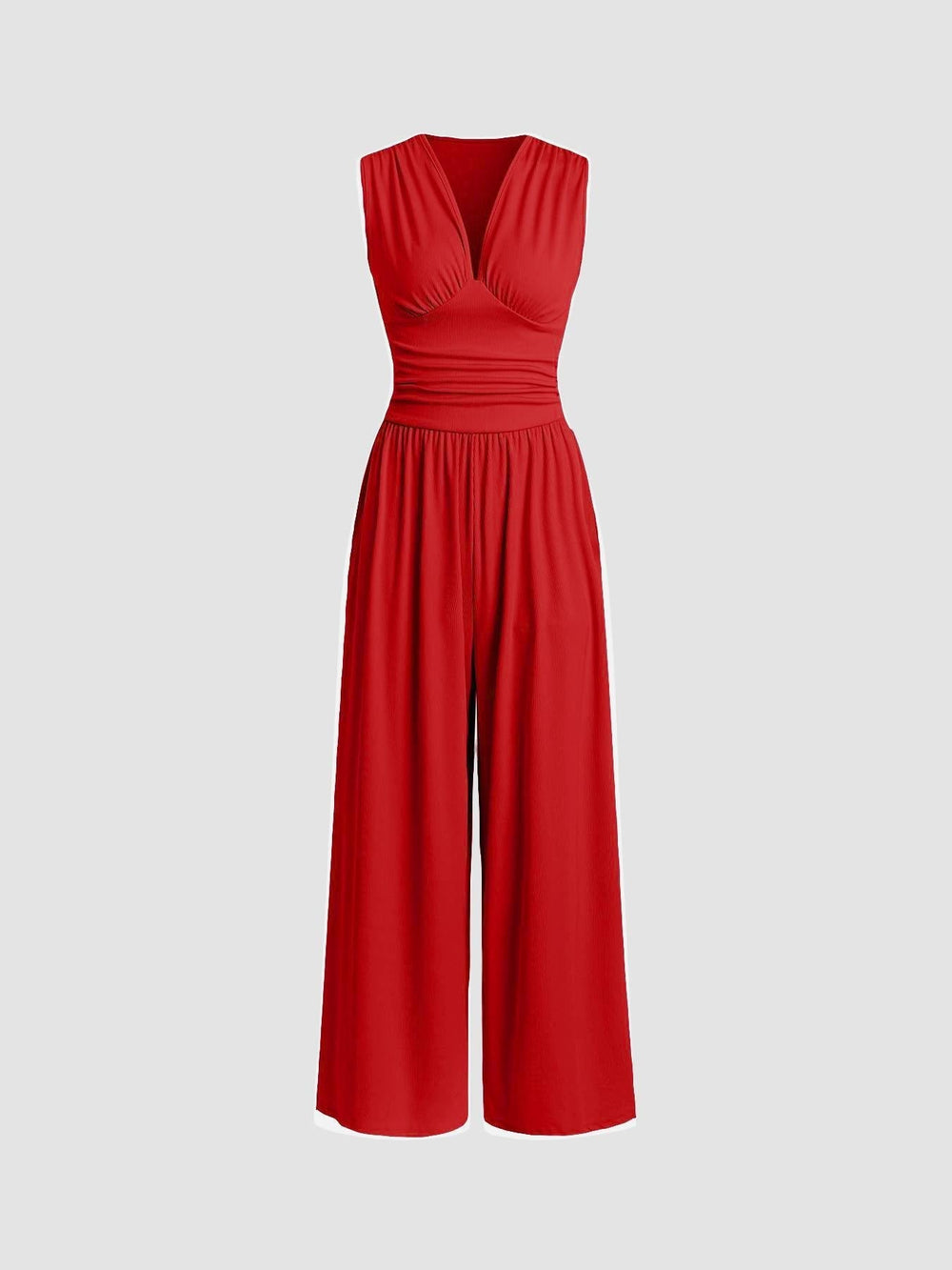 CHARITY – Stilvoller ärmelloser Jumpsuit mit weitem Bein