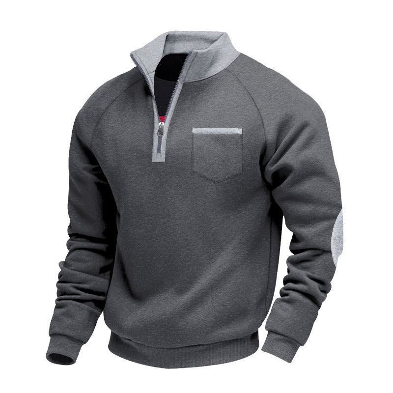 Eoghan – Fleece-Sweatshirt Mit Viertelreißverschluss