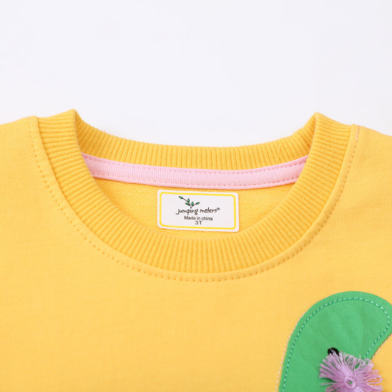 Mädchen Sweatshirt mit kreativem Dinosaurier-Design Drune