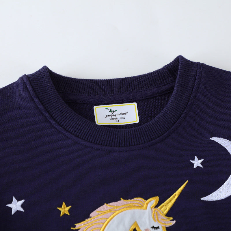 Mädchen Sweatshirt mit zauberhaftem Einhorn-Design Drune