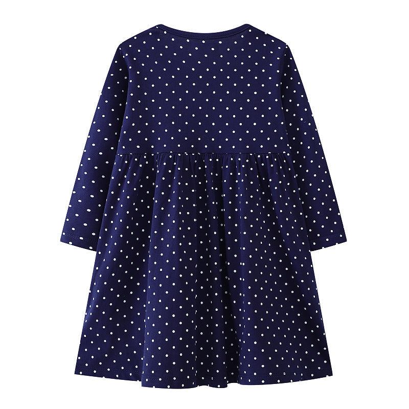 Mädchen Langarmkleid mit festlichem Einhorn-Motiv Drune