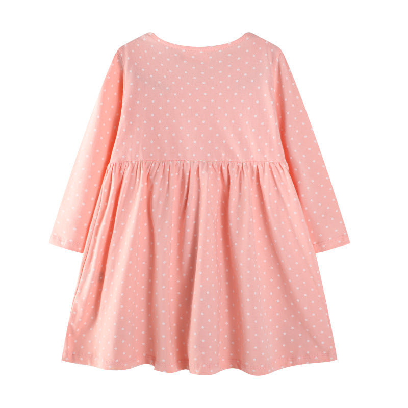 Mädchen Kleid mit niedlichem Hasenmotiv Drune