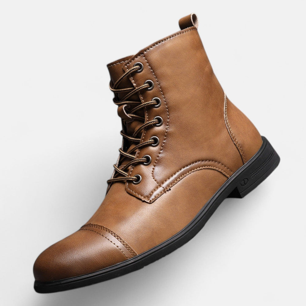 Stilvolle Herrenstiefel aus hochwertigem Kunstleder