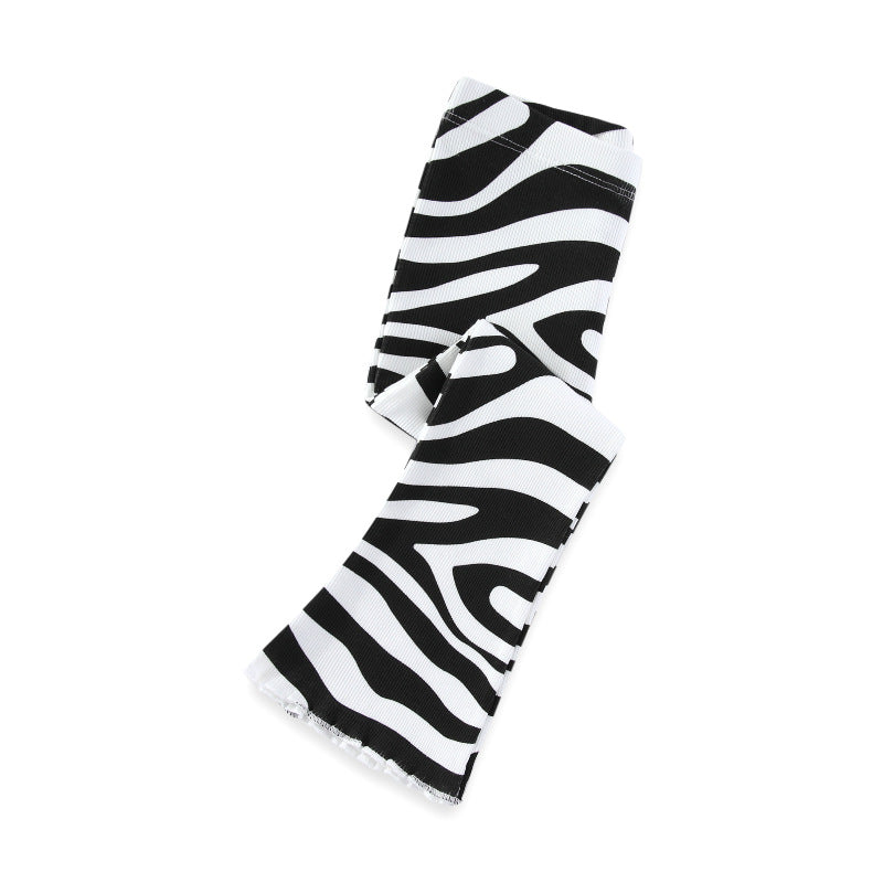 Mädchen Schlagleggings mit aufregendem Zebra-Muster Drune