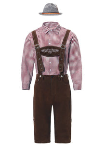 82342 Braun (Mütze+Oberteil+Latzhose)