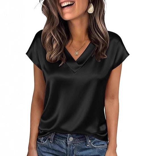 Damen Satinbluse Drune