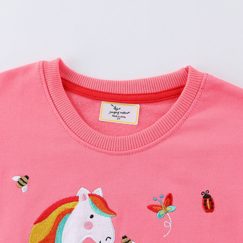 Mädchen Sweatshirt mit verspieltem Einhorn-Design Drune
