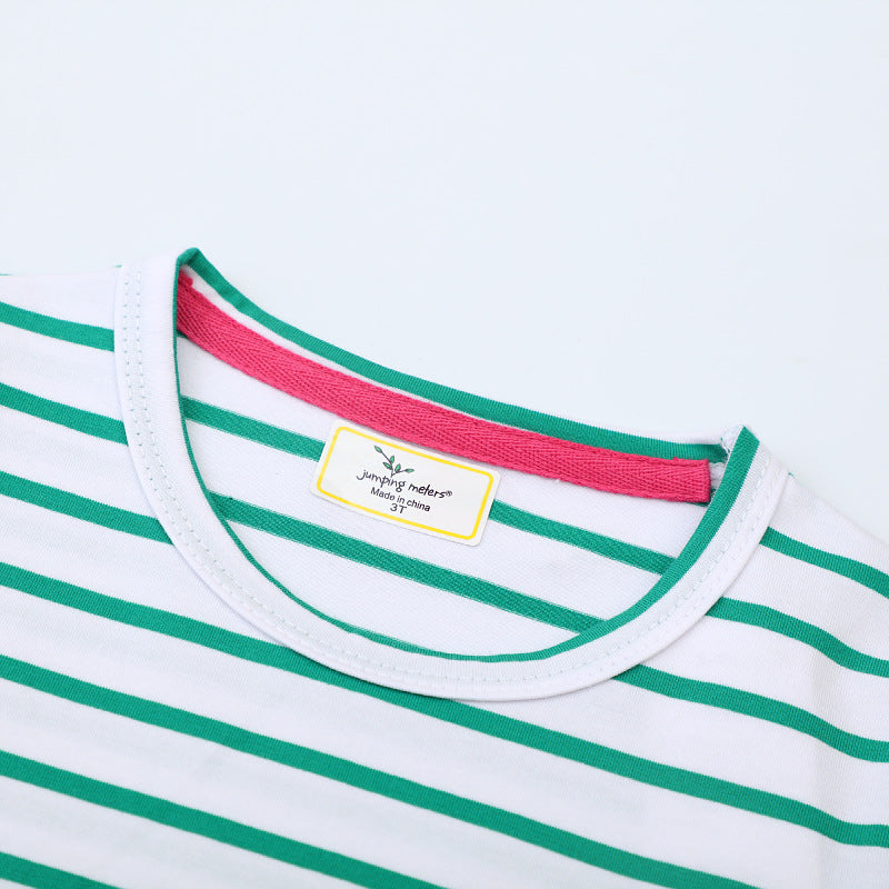 Mädchen T-Shirt Kleid mit süßen Katzenmotiven Drune