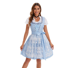 753870 Blau (Oberteil+Rock+Schürze+Schleife)