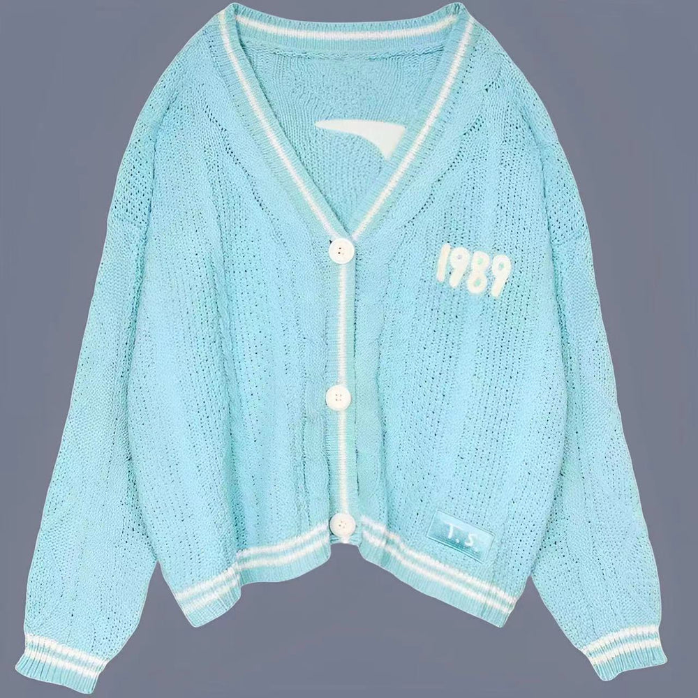 Damen nan kurze gestrickte V Ausschnitt Strickjacke mit Zopfmuster und Perlmuttknöpfen Drune