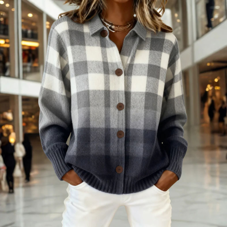 Paula | Eleganter Winter-Cardigan Damen gestrickt