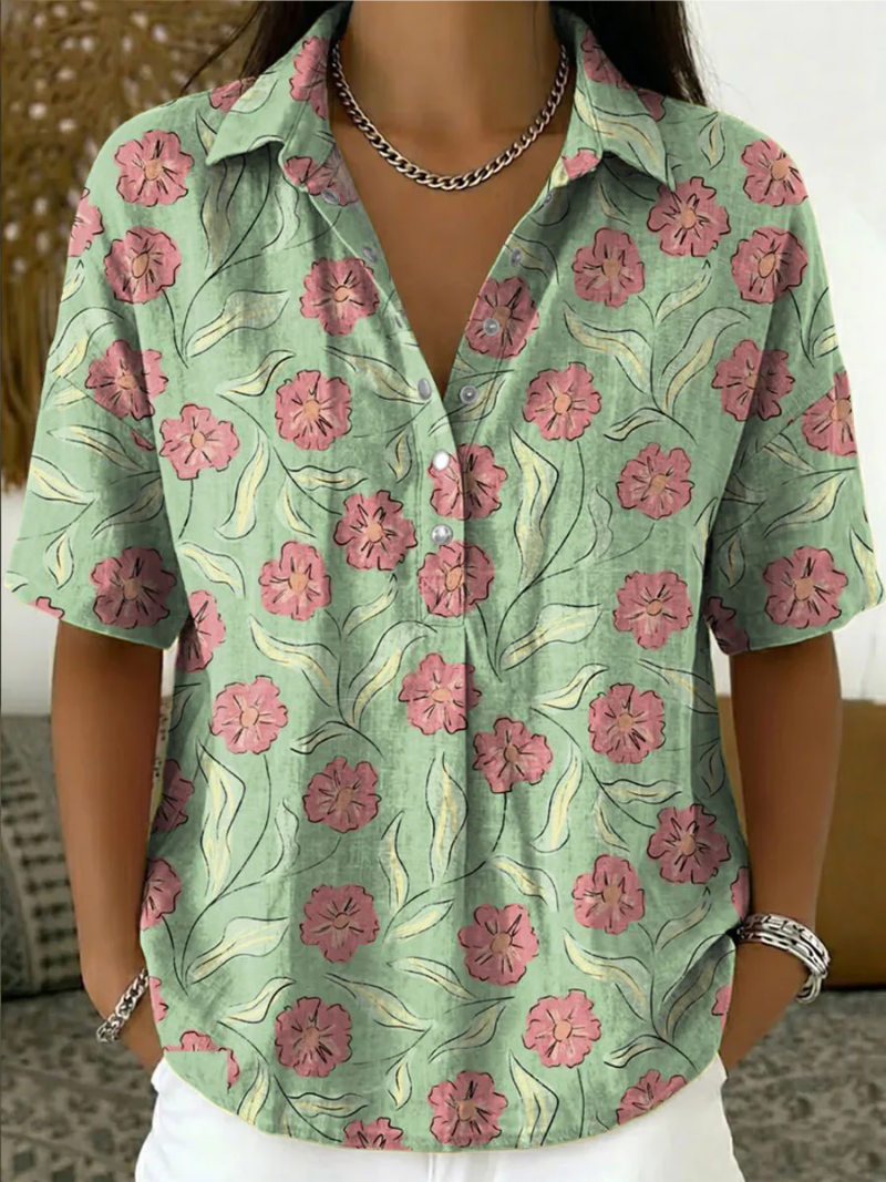 Brandie – Bluse mit Knopfleiste