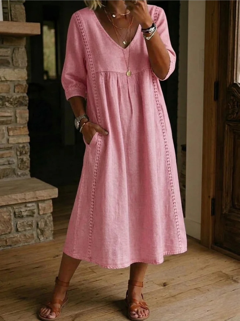 Zelmiraa – Midikleid Mit Seitentaschen