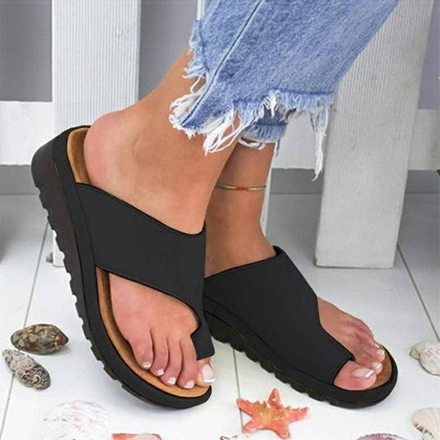 Orthopädische Riemchensandalen Damen | Keilabsatz & Komfort