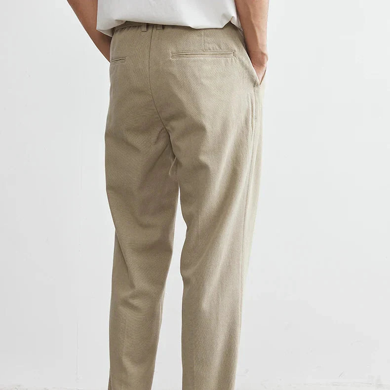 Osaka | Damen Hose Strukturiert Elegant Fließend Modern
