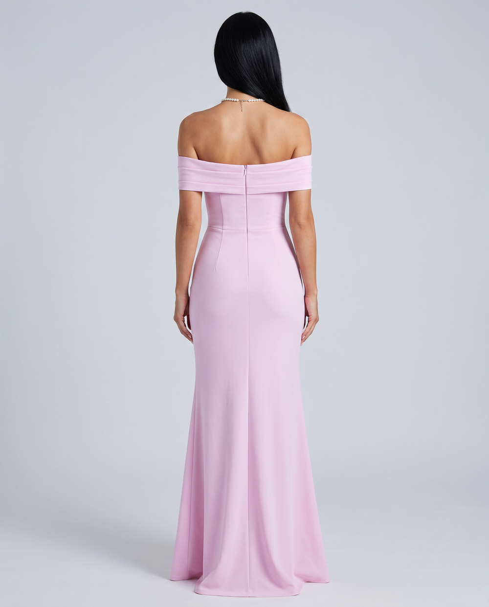 Damen Off Shoulder Maxikleid für elegante Abendmode