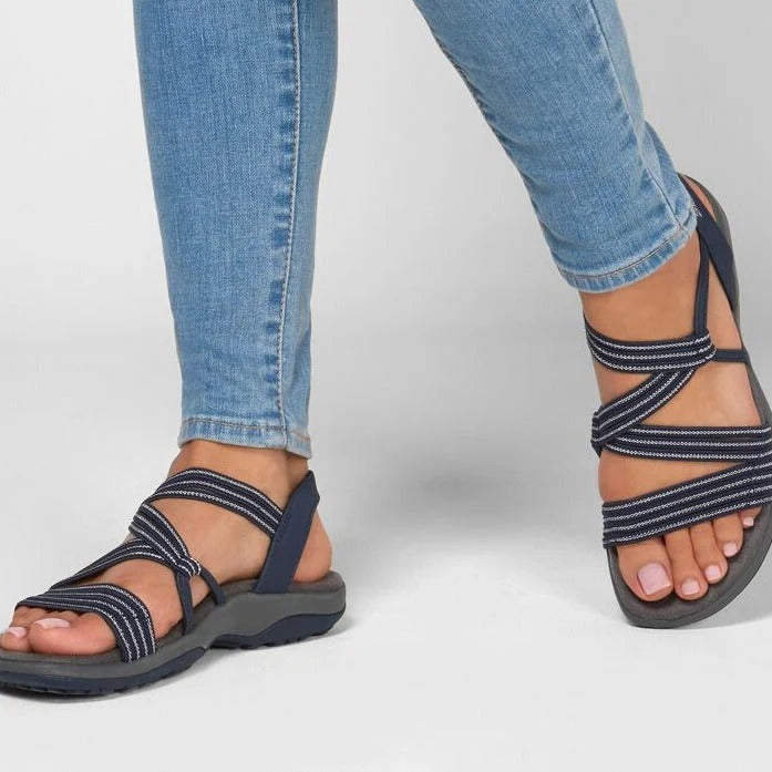 Klaus | Damen Frühlings Riemchen Outdoor Komfort Sandalen