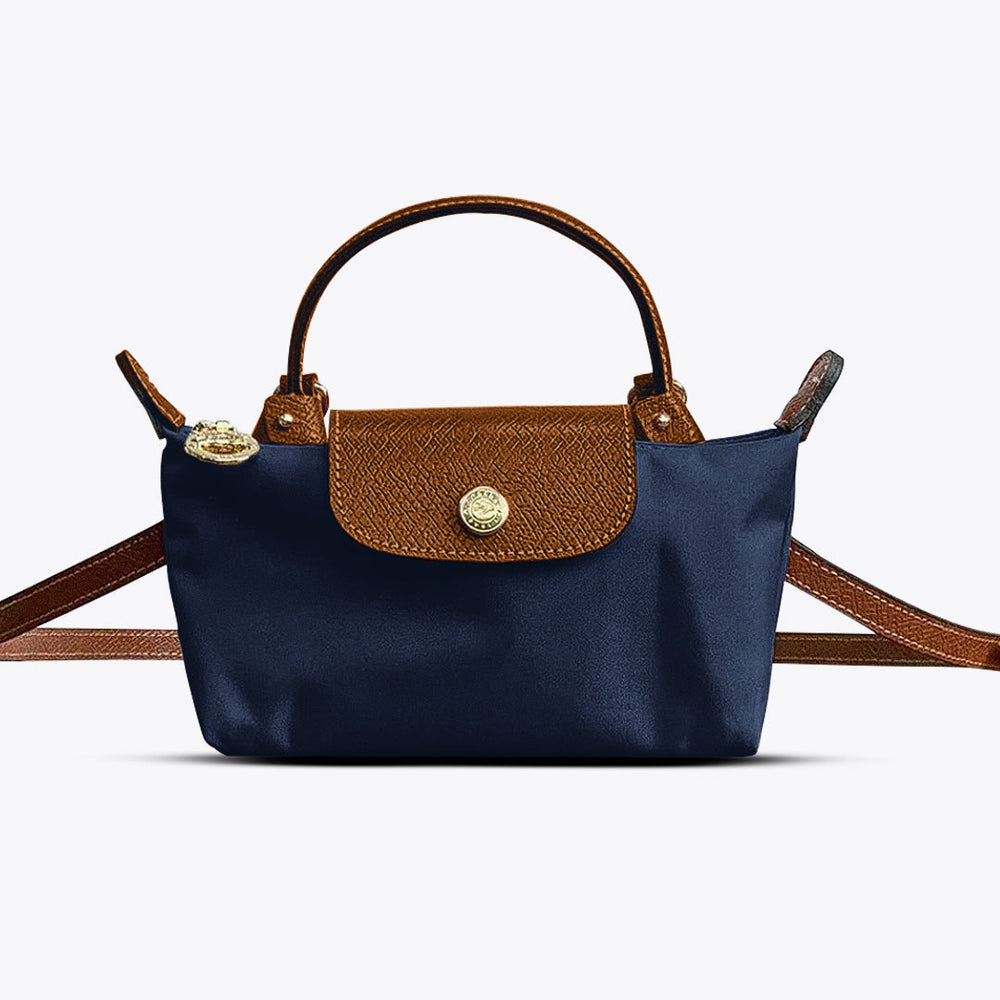 Damen Mini Crossbody Tasche aus Leder mit verstellbarem Trageriemen