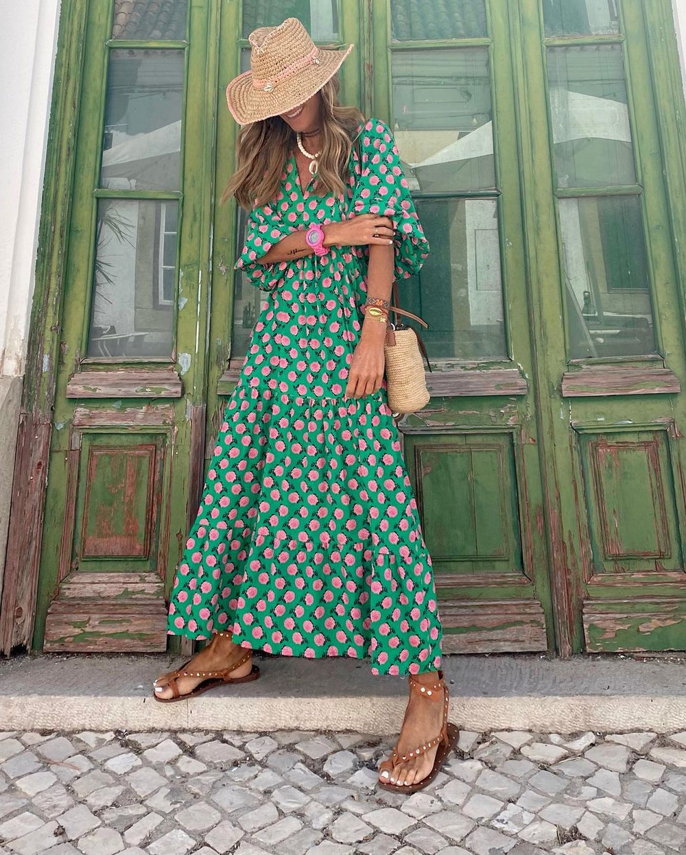 Maila | Bohemian Maxikleid
