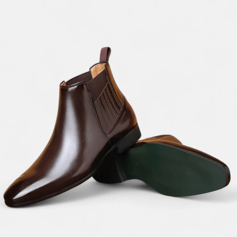 Leon | Stilvolle Herren-Stiefeletten aus Kunstleder