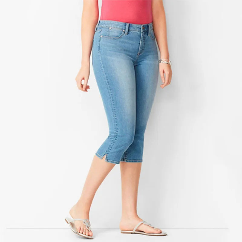 Sorelly™ Capri-Jeans Mit Schmaler Passform Und Dezentem Schlitzsaum