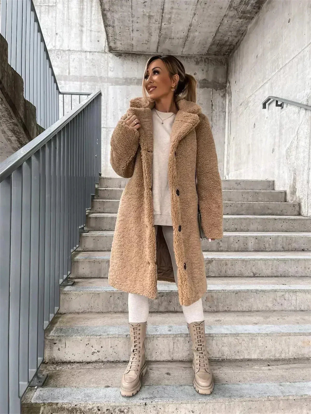 Isabel | Lässige Damen-Teddyjacke trendy & warm