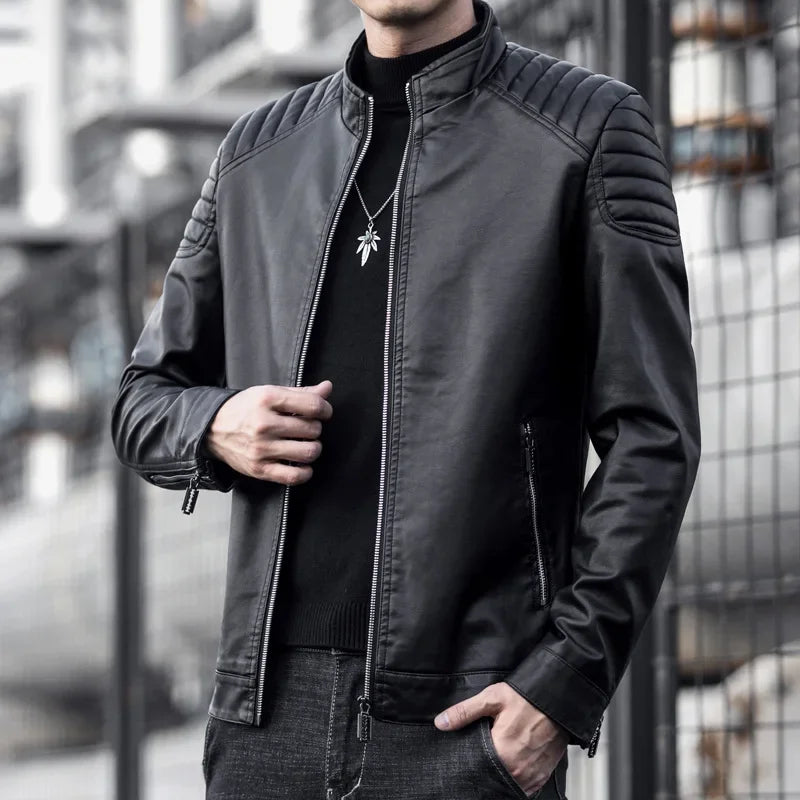 Auron™ Lederjacke Mit Premium-Finish Und Dominanter Ausstrahlung