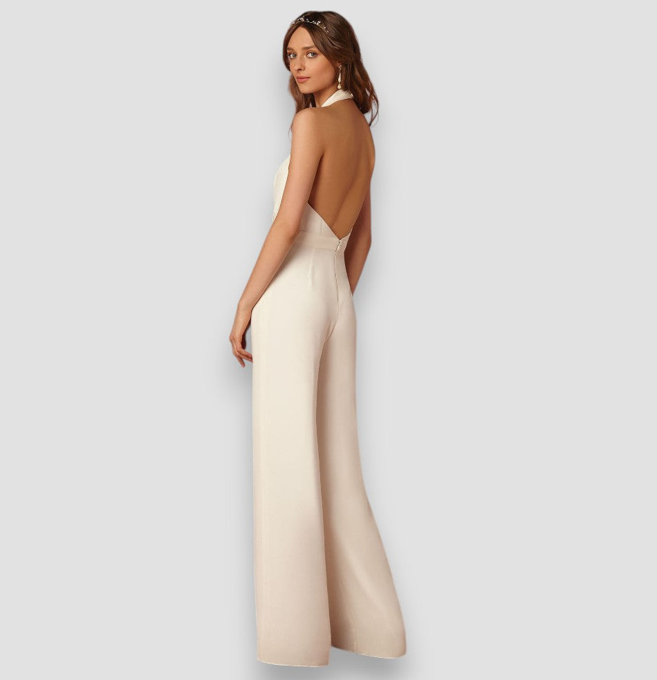 Bea | Damen Schlaghosen Jumpsuit Retro Selbstbewusst