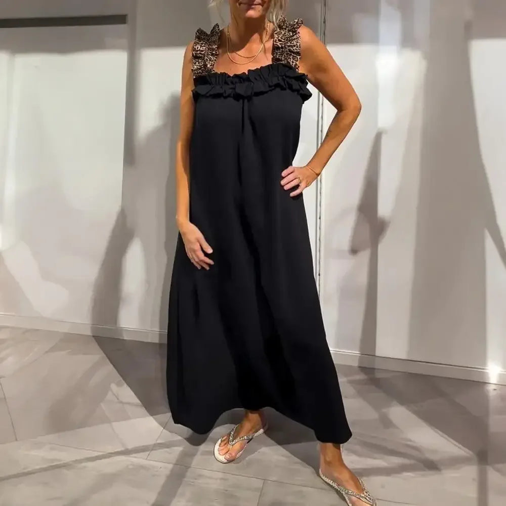 Neapel™ Maxikleid aus leichter Viskose mit Leo-Trägern und lockerem Fall