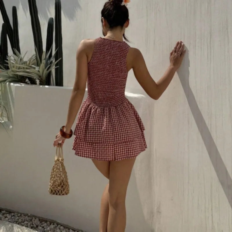 Bellamy™ Kleid Mit Gesmoktem Oberteil Und Stufenrock
