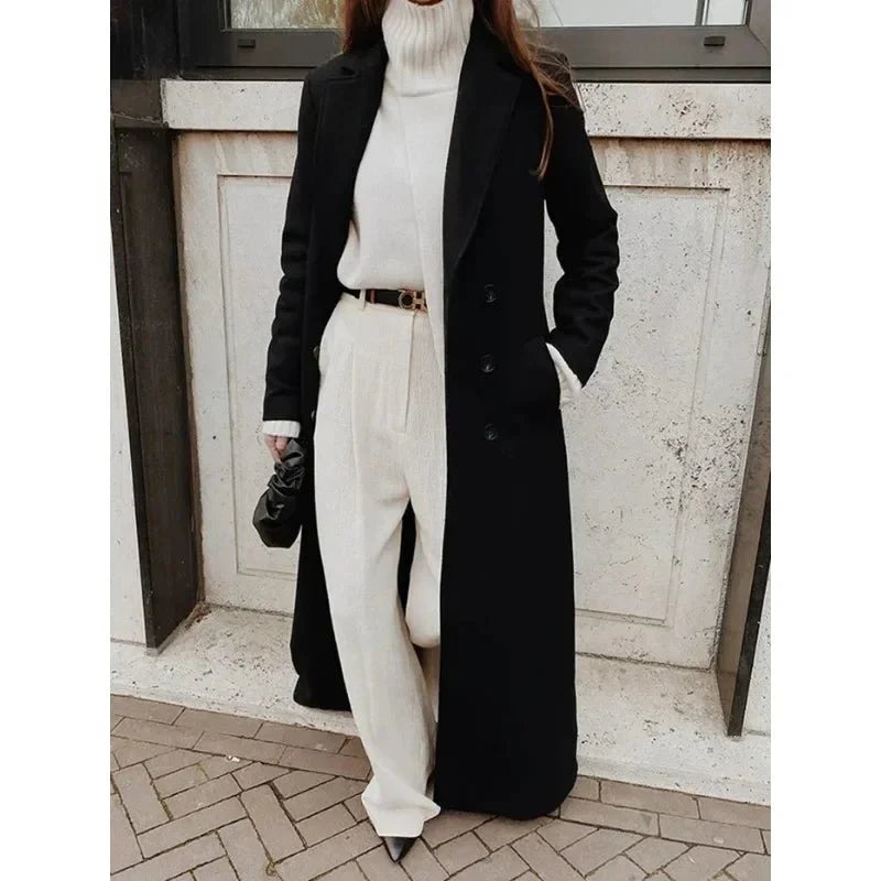 Drune | Wollmischung Mantel - Maßgeschneiderte Eleganz - Frühlingsoberbekleidung - Zeitloser Stil