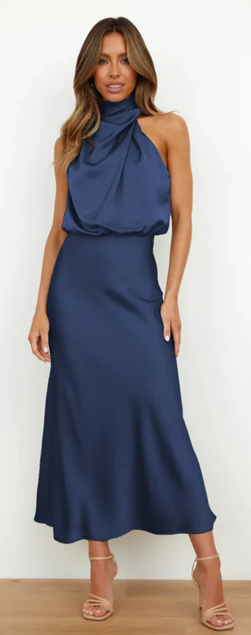 Luna - Maxikleid mit Drapierung