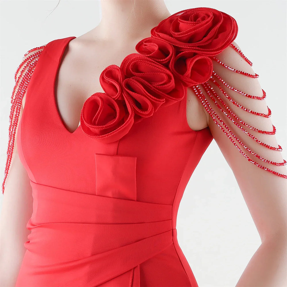 Aurielle™ Kleid mit Verziertem Schulterdesign und Premium-Verarbeitung