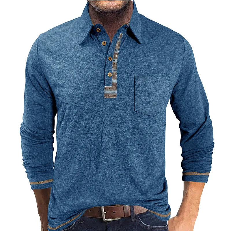 Bellford™ Langarm-Poloshirt Mit Raffiniertem Finish