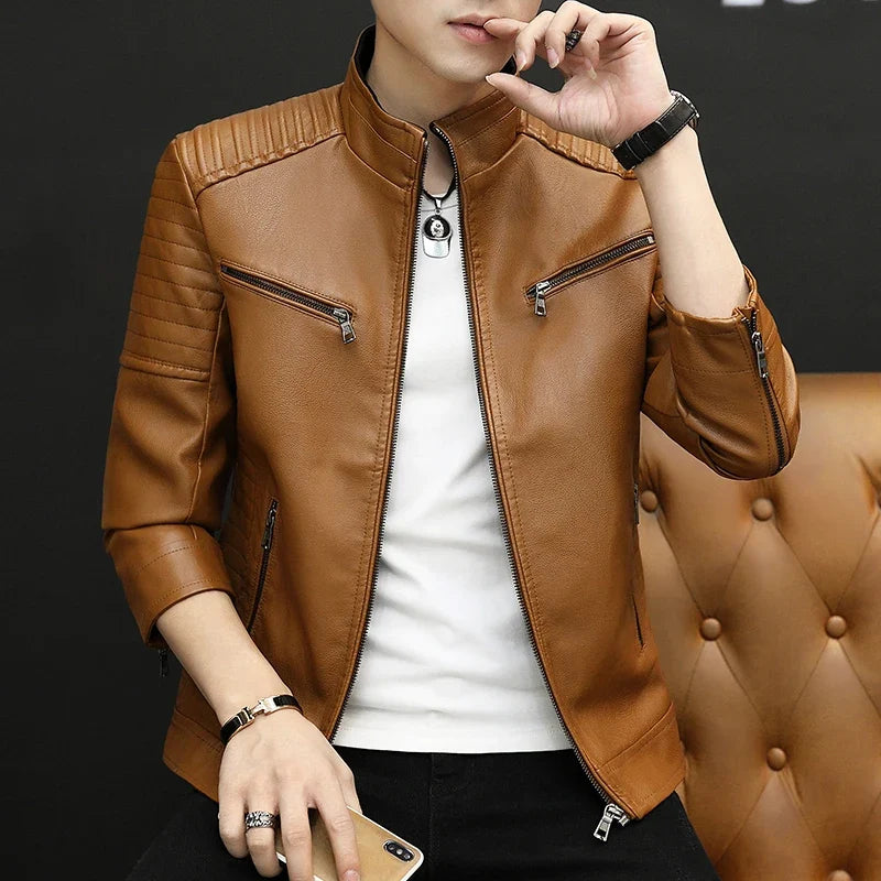 Darkmont™ Jacke Aus Premium-Kunstleder Mit Modernem Design