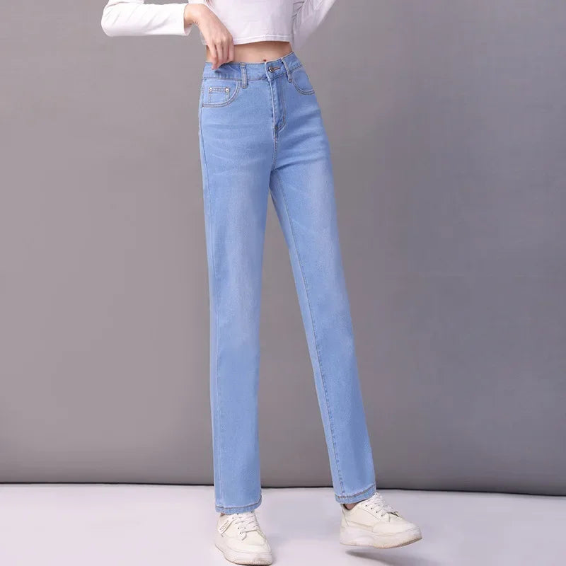 Aurena™ Jeans Mit Hohem Bund und Geradem Schnitt