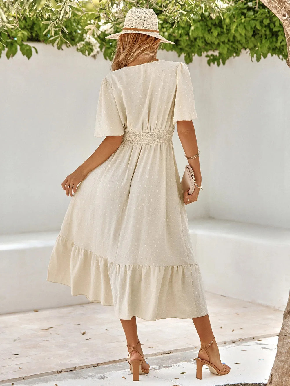 Rylee - Frauen Fließendes Langes Kleid
