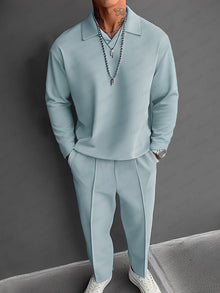 Langarm Blau