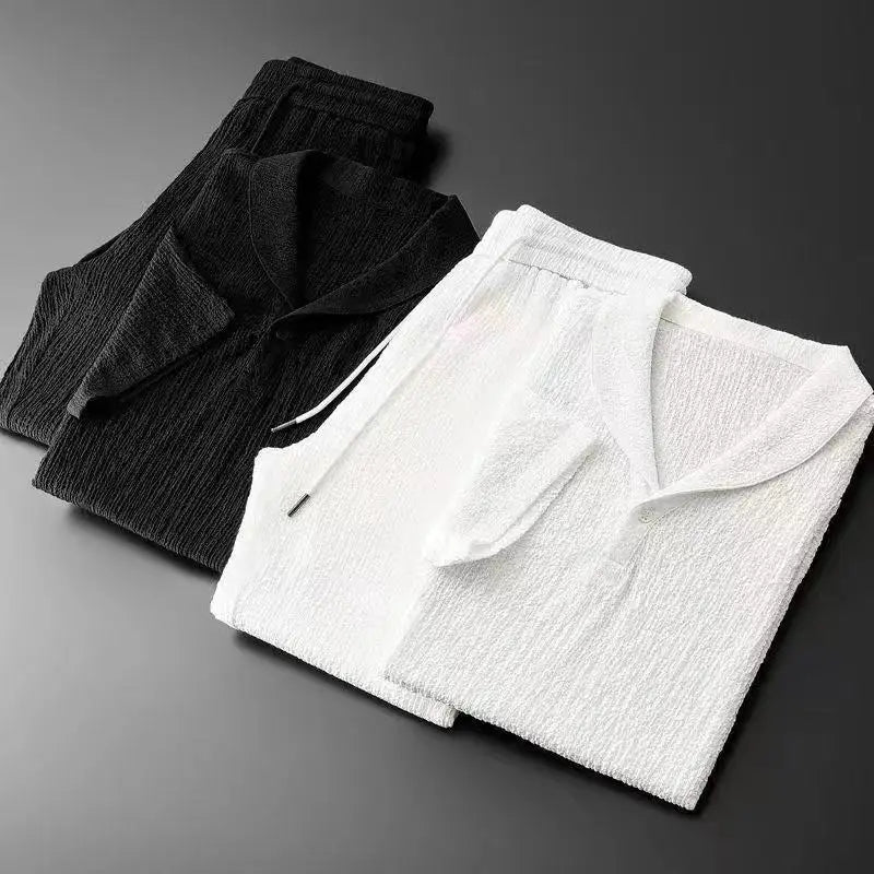 Luca - Shirt mit kurzen Ärmeln und Hose mit flexiblem Bund