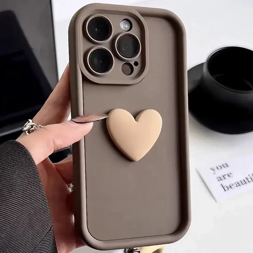 Heartora - Liebesge Schichte  iPhone Hülle Mit Herzgriff