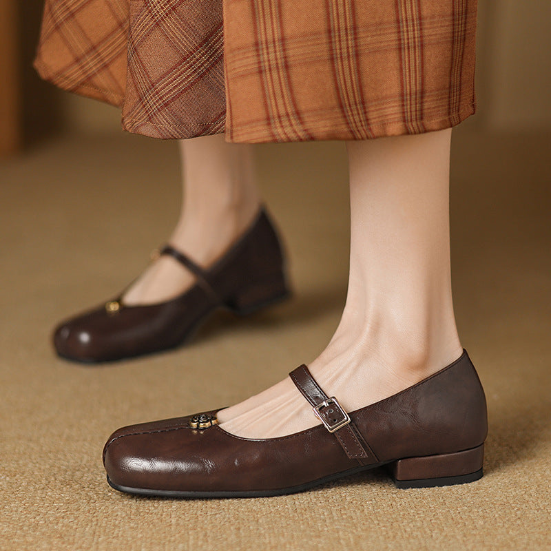 Susanne | Damen Frühlings Ballerinas mit Riemen