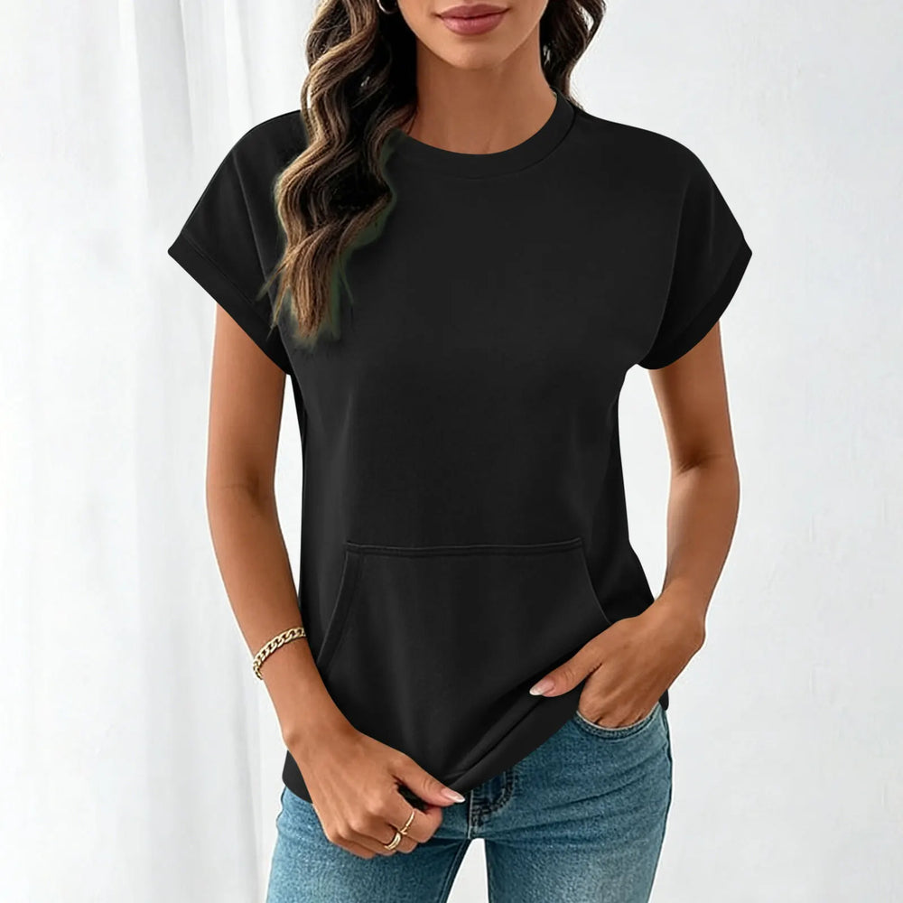 Elara™ T-Shirt Mit Leichtem Fall und Minimalistischem Design