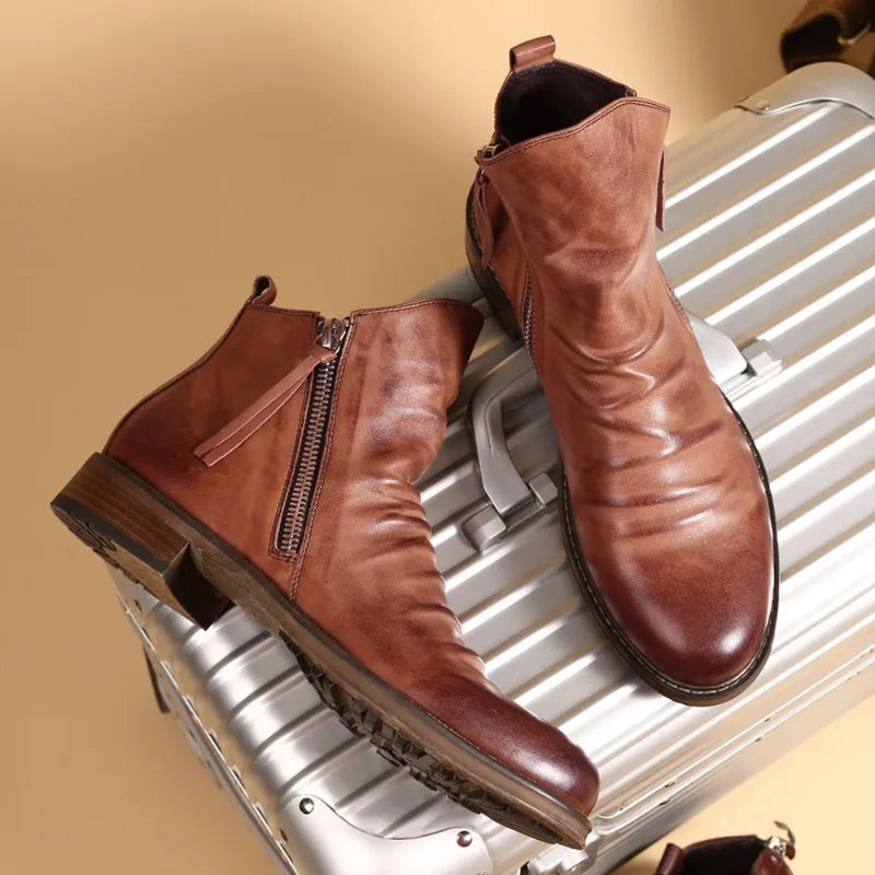 Leon | Elegante Chelsea-Stiefel aus Leder