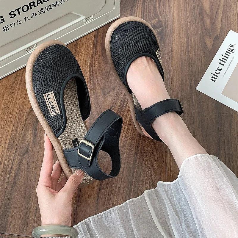 Bellevie™ Sandalen Mit Handgefertigter Flechtoptik und Atmungsaktivem Design