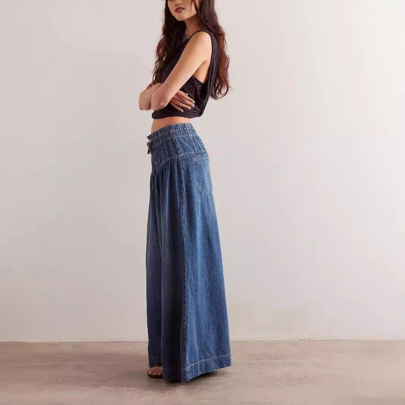 Solen™ Damenhose aus weichem Denim mit hoher Taille