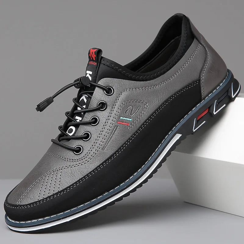 Milan™ Premium-Ledersneaker mit Schnellverschluss-System